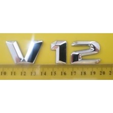 Mercedes Uyumlu Yazı V12 Krom
