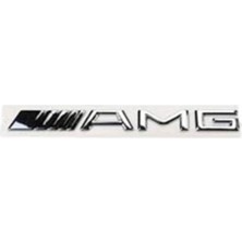 Mercedes Uyumlu Yazı Amg Düz (Konsol Cockpit - Krom)