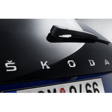 Skoda Bagaj Yeni Nesil Uzun Krom Abs 3m 3D Yazı Logo Amblem