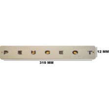 Peugeot Uyumlu Peugeot Krom Yazı 12*319 mm