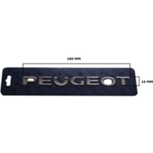 Peugeot Uyumlu Peugeot Krom Yazı 16*180 mm