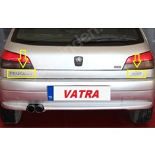 306 2.0 Hdi Xt Uyumlu Krom Peugeot ve 306 Bagaj Yazısı 3m 3D Abs