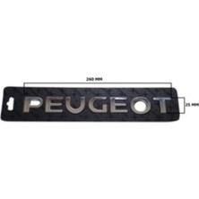 Peugeot Uyumlu Peugeot Krom Yazı 25*60 mm 307