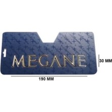 Renault Uyumlu Megane Krom Yazı 30*190 mm