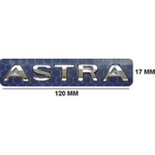 Opel Uyumlu Astra Krom Yazı 17*120 mm