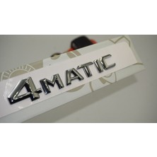 4 Matic Bagaj Gümüş Krom Abs 3m 3D Yazı Logo