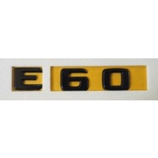 Mercedes Uyumlu Yazı E 60 Siyah_