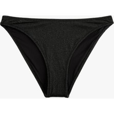 Koton Standart Bel Astarlı Simli Bikini Altı