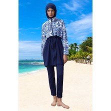 Tam Koruma Sağlayan Tasarım Tesettür Plaj Giyim Klora Dayanıklı Esnek Kumaş Şık Detaylı