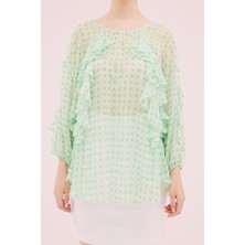 Volanlı Bluz Standart Renk Y2013087_089