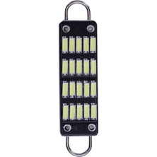 Explosion1 Ampul 44MM Parlak Beyaz Festoon LED Ampul, 20 Smd Sert Döngü 1.73 Inç Iç Dome Harita LED Işıklar 561 562 567 564, 4'lü Paket (Yurt Dışından)