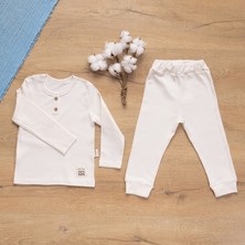 Sare Baby Bebek Alt Üst Takım %100 Pamuk Fitilli Kumaş