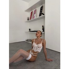 Lovely Beyaz Büstiyer Takım