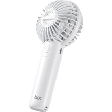 Bix BXPF01 Şarj Edilebilir 3 Kademeli Taşınabilir Portatif Aromaterapi Özellikli Mini Fan El Tipi Vantilatör