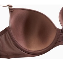 Wonna Viola 2534 Bronz Kahve Desteksiz Tak-Çıkar Askılı Mikro Basic Sütyen (C Cup Seçeneğiyle)