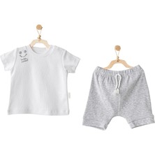 Andywawa AC25894 2'li Basic Bebe Takım Grey Melange
