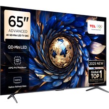 TCL 65Q6C 65" 165 Ekran Uydu Alıcılı 4K Ultra HD MiniLED Google TV