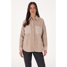 U.S. Polo Assn. Kadın Taş Uzun Kollu Tunik Gömlek 50290001-VR049