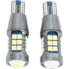 Explosion1 2 Adet Araba LED Ampul Dönüş Sinyali 3030 27SMD T15 Geri Vites Lambası Kod Çözücü Fren Lambası Araba Yedek Ampulü Işık Arka Lambası Siyah ve Beyaz (Yurt Dışından)