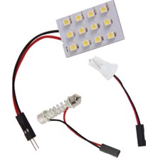 Explosion1 12 Smd Cob LED T10 4W 12V Beyaz Işık Araba Iç Panel Işıkları Tavan Lambası Ampulü (Yurt Dışından)