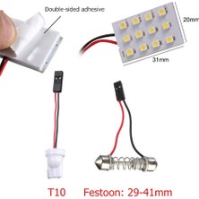 Explosion1 12 Smd Cob LED T10 4W 12V Beyaz Işık Araba Iç Panel Işıkları Tavan Lambası Ampulü (Yurt Dışından)