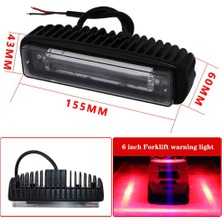 Explosion1 Inç 30W Kırmızı Çizgi LED Forklift Araba Uyarı Lambası Güvenlik Çalışma Işığı Çubuğu Depo Tehlike Alanı Işığı, 10-80V Su Geçirmez (1 Adet) (Yurt Dışından)