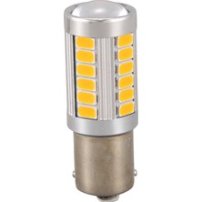 Explosion1 4 Adet Amber 1156PY BAU15S PY21W LED 33SMD Araba Kuyruk Dönüş Freni Ters Sinyal Ampul Y (Yurt Dışından)