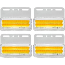 Explosion1 4 Adet/takım Parlak LED Dönüş Işıkları 24V 56 LED Sinyal Lambası Kamyon Cob Yan Işık Işaretleyici Lamba Araba Kamyonlar Için Sarı (Yurt Dışından)