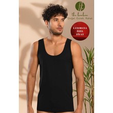 Weweus Siyah Süper Ince Erkek Doğal Bambu Lüks Atlet 1114