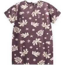 Tunik T-Shırt 4-12 Yaş Mürdüm