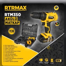 RTM350 Akülü Matkap 18V 2x1.5 Ah Akü 1400 D/dk 30NM