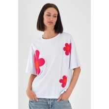 Alexander Gardi Alexandergardı Çicek Desenli Kadın T-Shirt