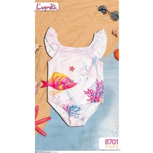 Milays Baby Kids Kız Çocuk Renkli Mayo