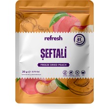 Refresh Chips Freeze Dried Şeftali - Dondurularak Kurutulmuş Meyve - Freeze Dry Meyve Kurusu 20gr