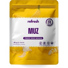 Refresh Chips Freeze Dried Muz - Dondurularak Kurutulmuş Meyve - Freeze Dry Meyve Kurusu 30gr