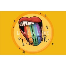 Lgbtq Love Is Love Pride Bayrağı Raşel 100X150