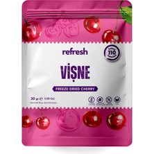 Refresh Chips Freeze Dried Vişne - Dondurularak Kurutulmuş Meyve - Freeze Dry Meyve Kurusu 30gr