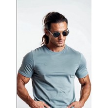 Genel Fit Bisiklet Yaka Basic Düz Kısa Kollu Tişört