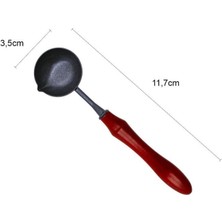 Ahşap Sap Mum Mühürü Eritme Kaşığı Teflon Kaplama Yapışmaz Yüzey
