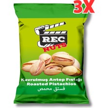 Rec Nuts Kavrulmuş Antep Fıstığı 40gr X 3 Adet ( 120 gr ) - Fırınlanmış Sağlıklı Atıştırmalık