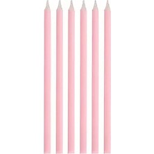 Alsepeteavm Makaron Pembe Doğum Günü Mumu