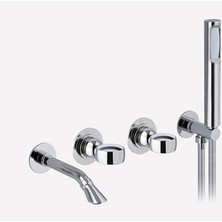 Italyan Webert Opera Ankastre Banyo Bataryası Elduşlu Krom OA860312015