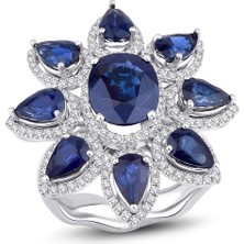  Anturaj Tasarım Safir Yüzük