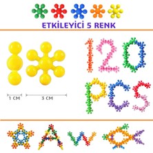 Magic Molecules / Master Molekül / Kar Tanesi Eğitici Yaratıcı 5 Renk 120 Parça Eğitici Oyuncak