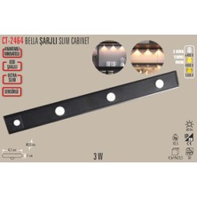 Cata CT-2464 4000K 40 cm Günışığı Mıknatıslı Bella Slim Tip Kabinled Sensörlü Şarjlı