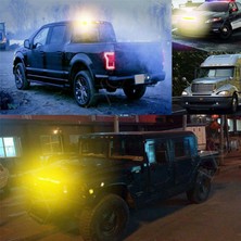 Explosion1 Adet 4 LED Amber Kurtarma Strobe Işıkları 12V 24V Turuncu Izgara Arıza Yanıp Sönüyor (Yurt Dışından)