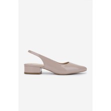 Valmenti Kadın Hakiki Deri Bej Topuklu Ayakkabı 492 55901 Bn Ayk Y25 Nude Rgn