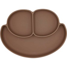 ForKids 3 Bölmeli Vakumlu Mama Tabağı-Silikon Bebek Mama Tabağı