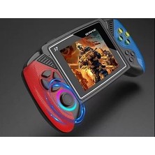 S7 600+ Retro Oyunlu Tv Bağlanabilir Oyun Konsolu 2 Kol Oynanabilir El Atarisi Amoled 4.3 Ekranlı  1020 Mah Batarya ile Oyun Konsolu Atari