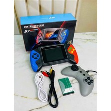 S7 600+ Retro Oyunlu Tv Bağlanabilir Oyun Konsolu 2 Kol Oynanabilir El Atarisi Amoled 4.3 Ekranlı  1020 Mah Batarya ile Oyun Konsolu Atari